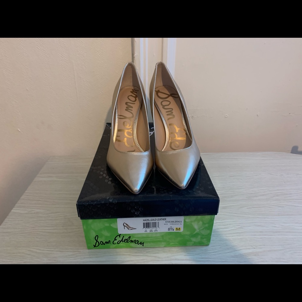 Sam Edelman “Hazel Gold Leather”